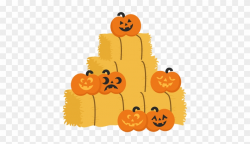 Jack O Lanterns On Hay Bales Svg Cutting Files Pumpkin ...