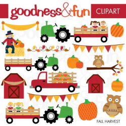 Buy 2, Get 1 FREE - Fall Harvest Fall Clipart - Digital Fall Clipart -  Instant Download