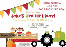 PRINTABLE Hayride Pumpkin Patch Birthday Party by ...