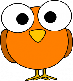 Cute Orange, big eyed bird | Cartoon Aniamls | Pinterest | Bird