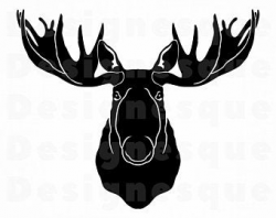 Moose head clipart | Etsy