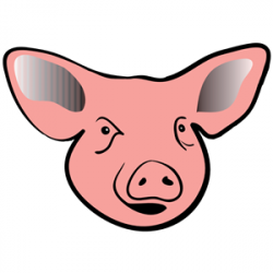 pig head clipart, cliparts of pig head free download (wmf ...