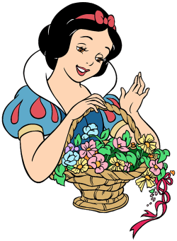 Snow White and her basket of flowers | Snow White Disney | Pinterest ...