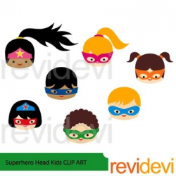 Superhero Head Kids clip art | Clipart 2016 by Revidevi ...