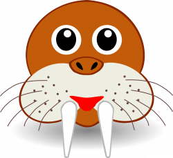 Clipart - funny walrus face