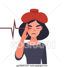 Vector Illustration - Migraine ill or chronic headache ...