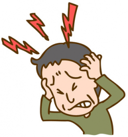 Free Cliparts : headache male painful - 1438557 | illustAC