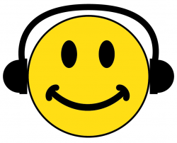 Smiley Face With Headphones Images Pictures - Becuo - Clip ...