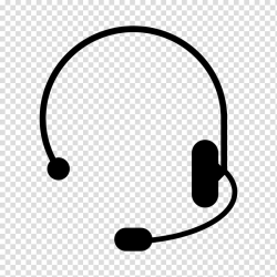 Black headset illustration, Headphones Dispatcher Audio ...