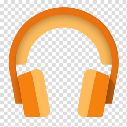Android Lollipop Icons, Play Music, orange headphone icon ...