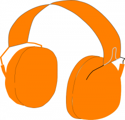 Headphone Orange Clip Art at Clker.com - vector clip art online ...