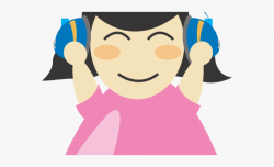 Headphones Clipart Library Center - Person With Headphones ...