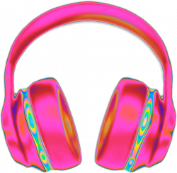 headphones headphone holo holographic pink emoji...