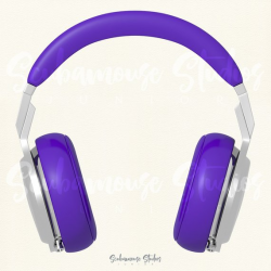 Purple headphones clipart, purple headphones clip art, ultra ...