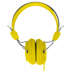 Headsets : Headphones Stereo Kids Friendly Colourful Yellow