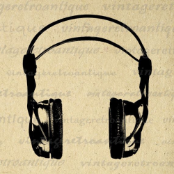Printable Graphic Headphones Image Music by ...