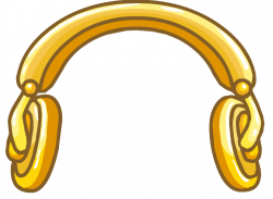 Image - Golden Headphones.png | Club Penguin Wiki | FANDOM powered ...