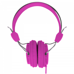 Headsets : Headphones Stereo Kids Friendly Colourful Pink