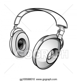 Vector Art - Modern dj headphones. EPS clipart gg100588010 ...