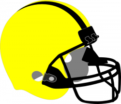 Yellow Football Helmet Clip Art at Clker.com - vector clip art ...