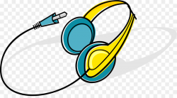 Headphones Cartoon clipart - Yellow, Technology, Line ...