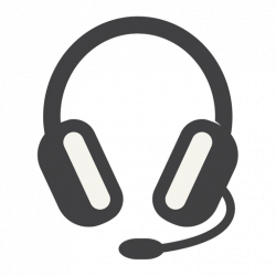 Flat headphone icon with thick stroke - Transparent PNG & SVG vector