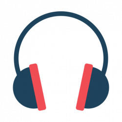 Flat headphone icon - Transparent PNG & SVG vector