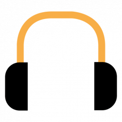 Headphone flat icon - Transparent PNG & SVG vector