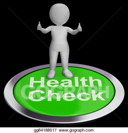 Drawing - Health check button shows medical condition ...