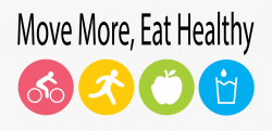 Health Physical Education - Move More Eat Healthy Logo ...