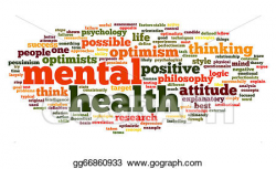 Stock Illustration - Mental health in word tag cloud ...