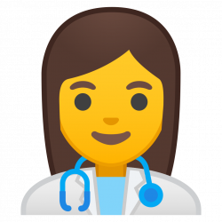 Woman health worker Icon | Noto Emoji People Profession Iconset | Google