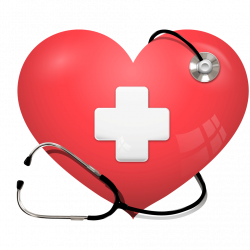 Heart Stethoscope Health Care Cardiology - Red hearts texture ...