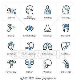 EPS Vector - Medical & health care icons set 1 - specialties ...