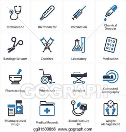 Vector Illustration - Medical & health care icons set 1 ...