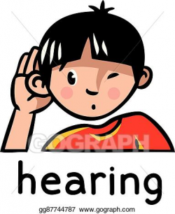 EPS Vector - Hearing sense icon. Stock Clipart Illustration ...