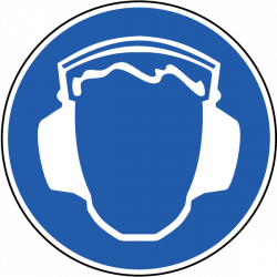 Wear Ear Protection Label J6502 - by SafetySign.com