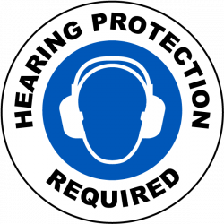 Hearing Protection Required Floor Sign I2453 - by SafetySign.com