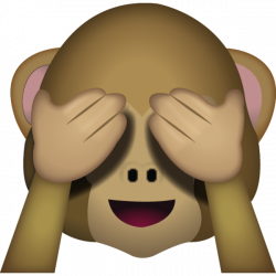 When you don't want to see anything evil, this closed eyed monkey ...