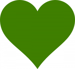 Solid Green Heart Clip Art at Clker.com - vector clip art online ...