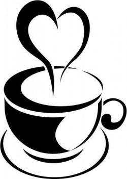 Love Heart Steam Tea Cup Wall Sticker Kitchen Wall Art | art ...