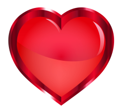 Red Heart PNG Transparent Image