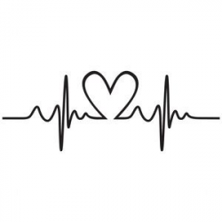 28+ Collection of Heart With Heartbeat Clipart | High quality, free ...
