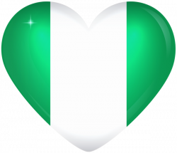 Nigeria Large Heart Flag | Nigeria | Pinterest | Flags