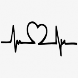 Drawing Heart Pulse Clip Art - Heartbeat With Heart In The ...