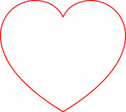 red heart thin outline - Google Search | KV | Pinterest | Outlines ...