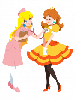 Princess Daisy & Nurse Peach. | Dr. Mario | Pinterest | Princess ...