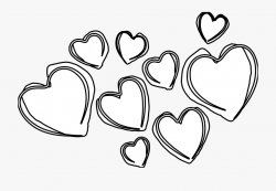 28 Collection Of Hearts Clipart Black And White - Black And ...
