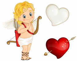 Cupid Heart Clip art - Beautiful Cupid with Hearts PNG Clipart 2000 ...