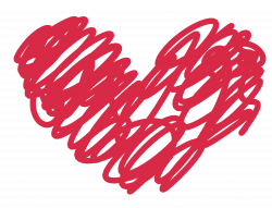 Red Heart Doodle Clipart
